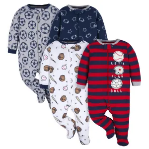 4-Pack Baby Boys All Star Sleep 'N Plays Gerber Childrenswea