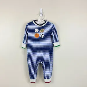Affordable Luxury Florence Eiseman Boys Blue Striped Sports Coverall 18 Months  Limited Release!