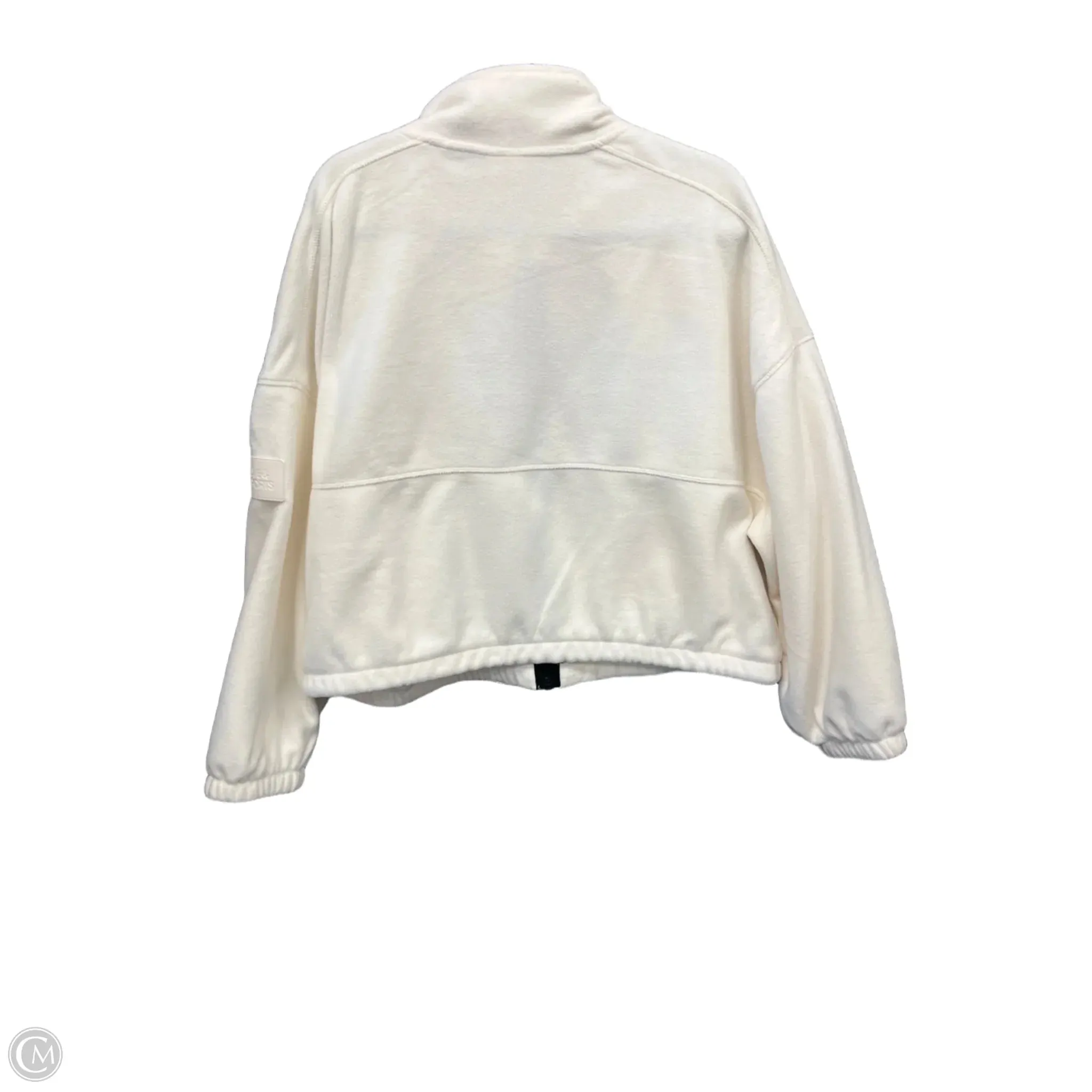 Athletic Jacket By Love & Sports In White, Size: 3x