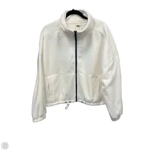 Athletic Jacket By Love & Sports In White, Size: 3x