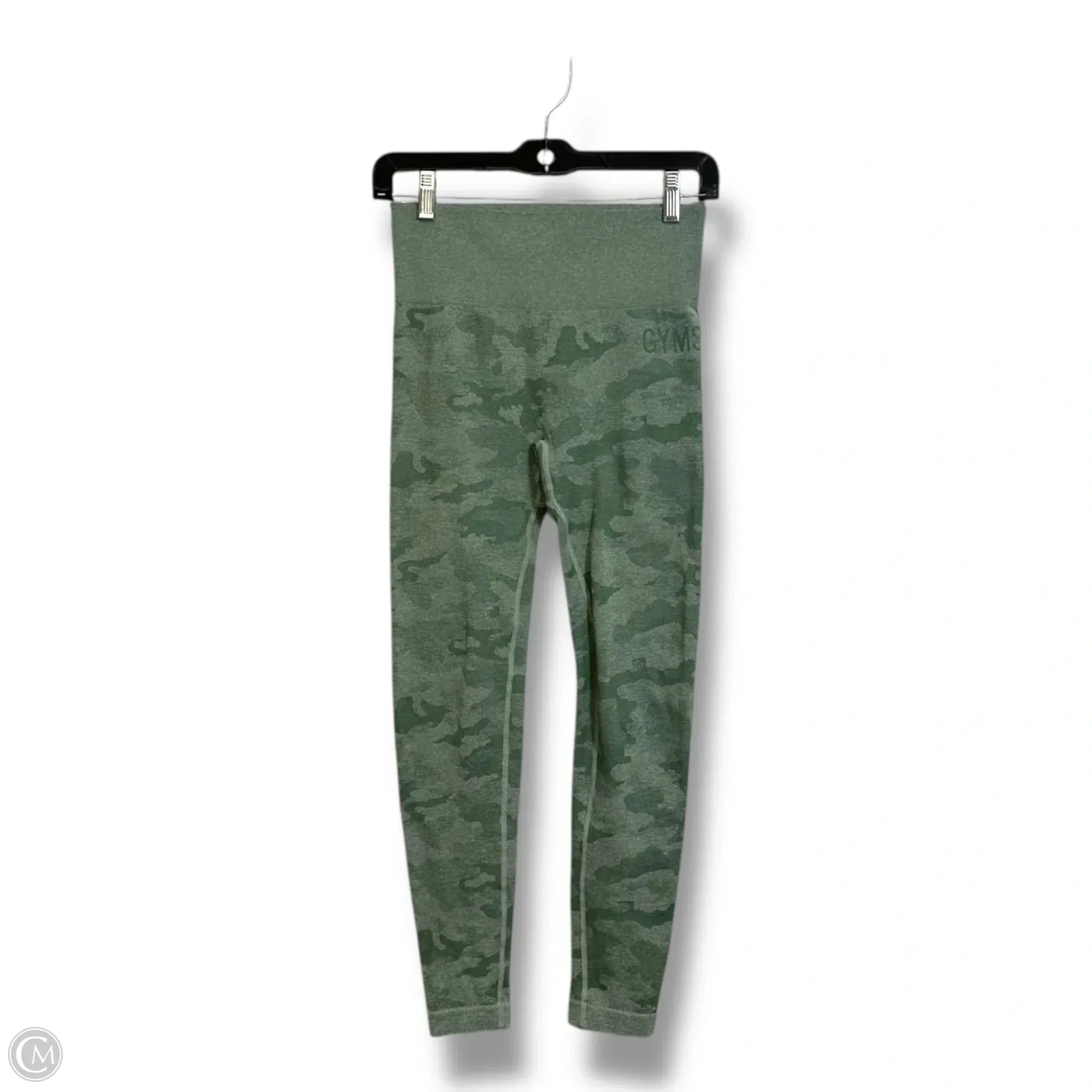 Athletic Pants & sports bra 2pc By Gym Shark In Camouflage Print, Size: S