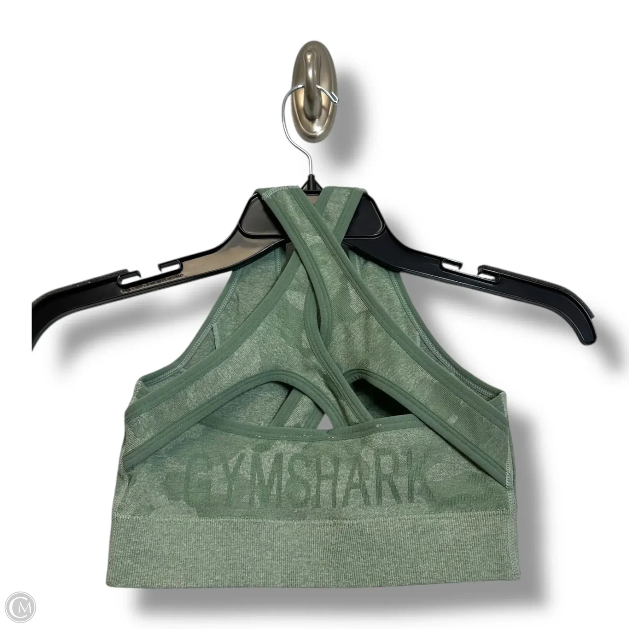 Athletic Pants & sports bra 2pc By Gym Shark In Camouflage Print, Size: S