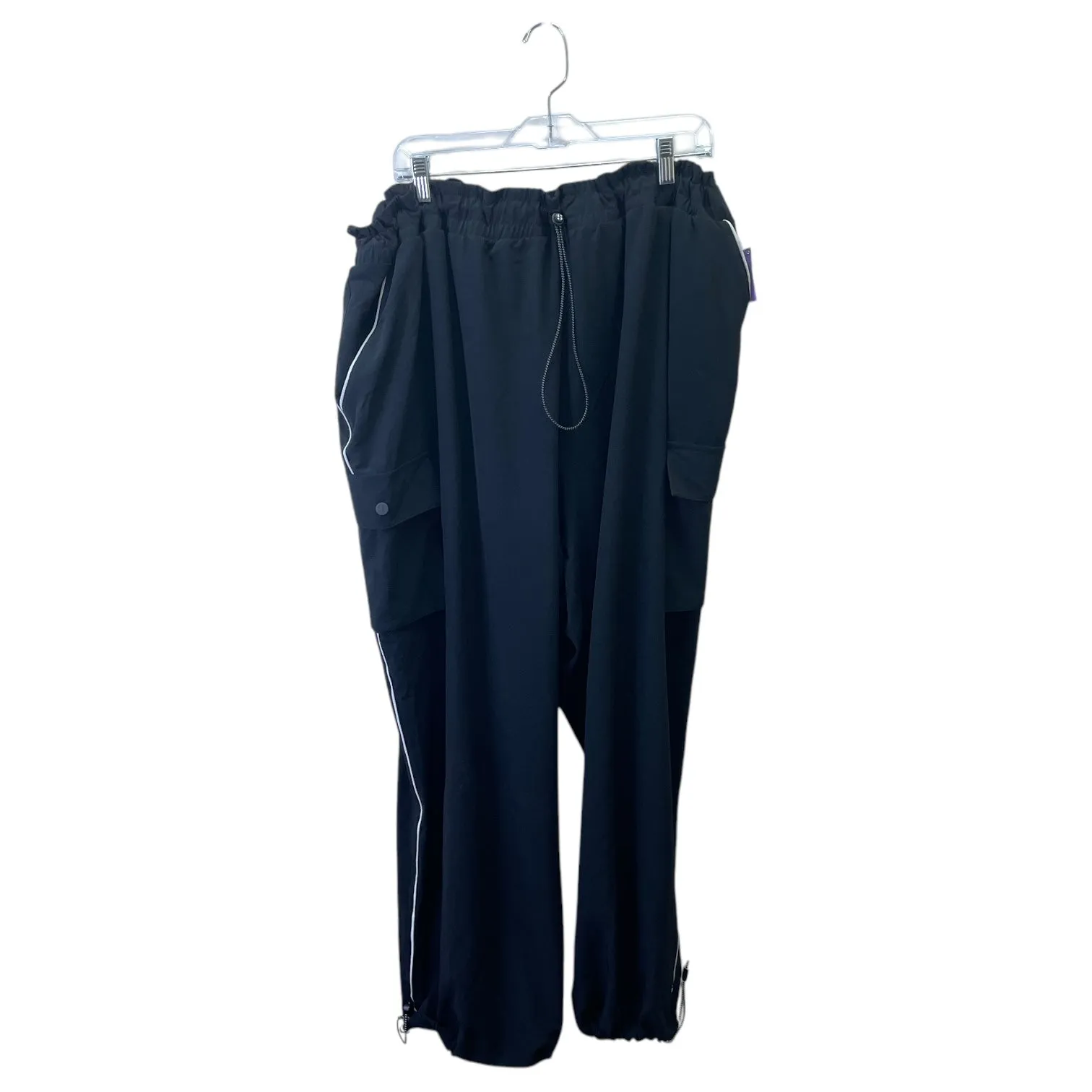 Athletic Pants By Sports Illustrated In Black, Size:3X