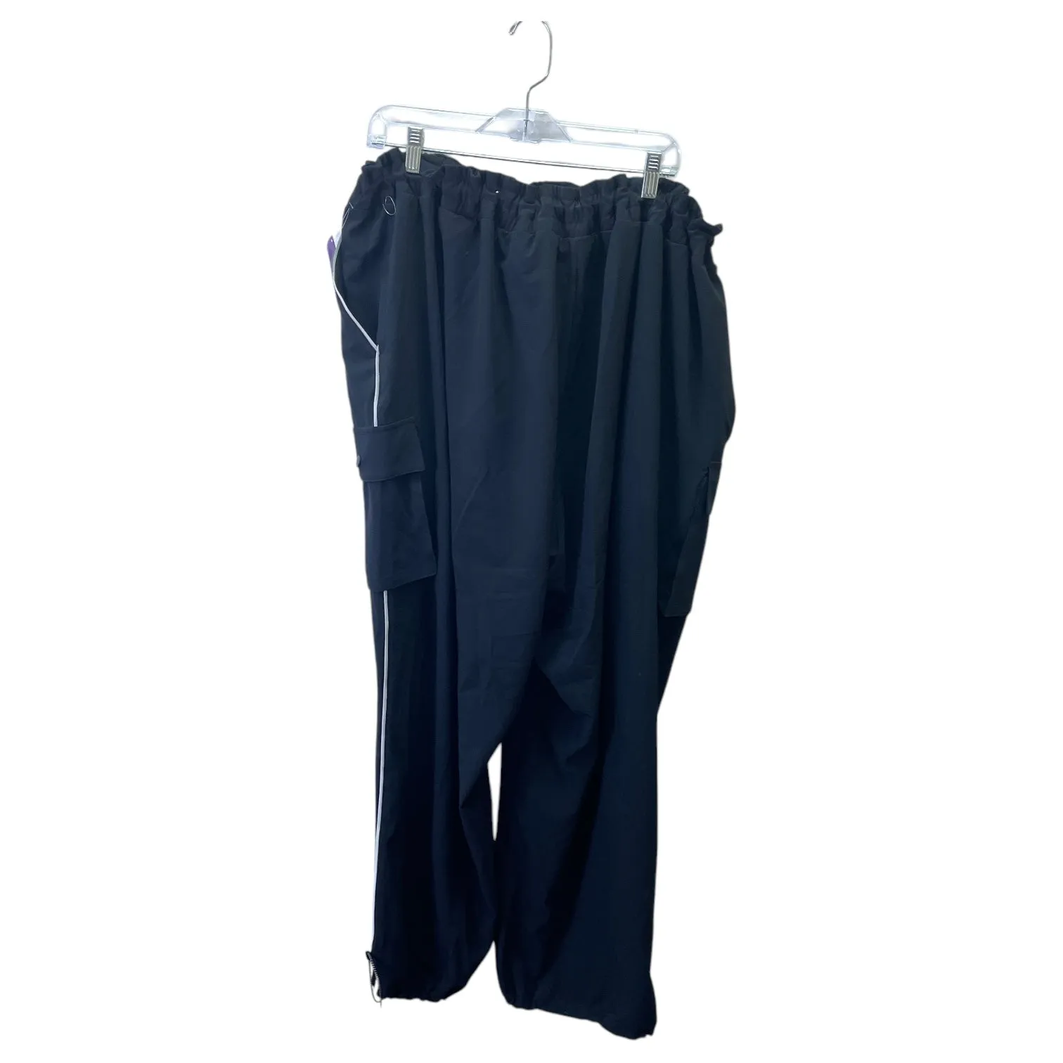 Athletic Pants By Sports Illustrated In Black, Size:3X