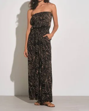 Bay Strapless Jumpsuit In Black Natural