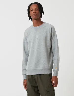 Best-Selling Carhartt WIP Chase Sweatshirt (Regular) - Grey Heather  Limited Availability!