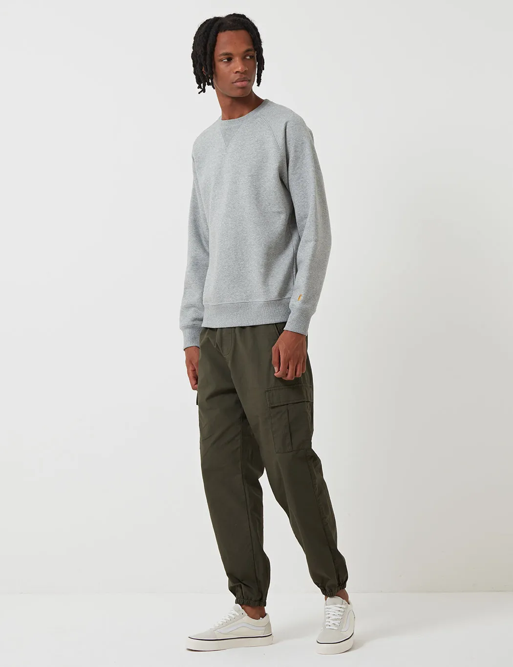 Best-Selling Carhartt WIP Chase Sweatshirt (Regular) - Grey Heather  Limited Availability!