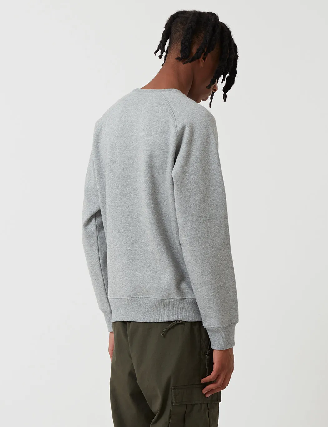 Best-Selling Carhartt WIP Chase Sweatshirt (Regular) - Grey Heather  Limited Availability!