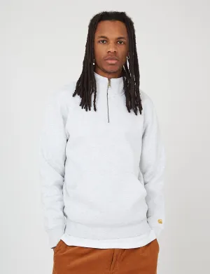 Bestseller Carhartt-WIP Chase Neck Zip Sweatshirt - Grey Heather/Gold  Last Few Pieces!