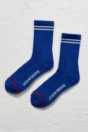 Boyfriend Socks (Cobalt)