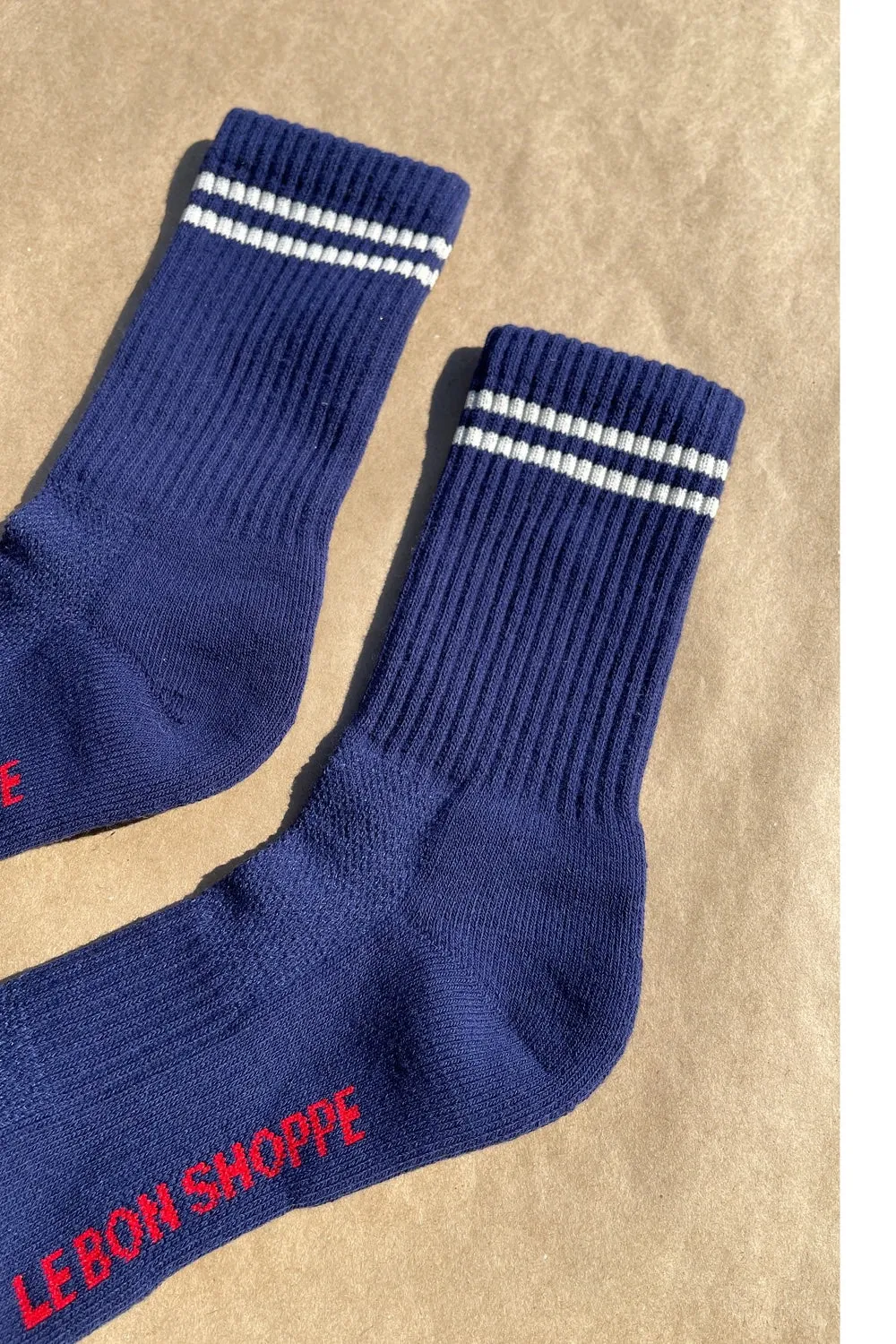 Boyfriend Socks (Navy)