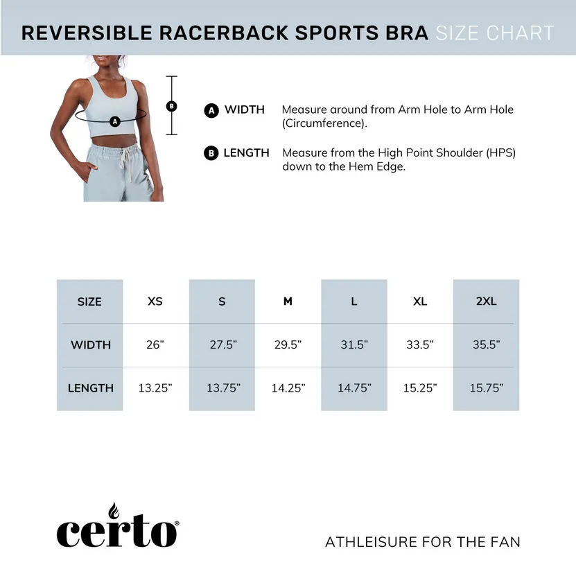 Certo By Northwest NFL Women's Buffalo Bills Collective Reversible Bra, Black