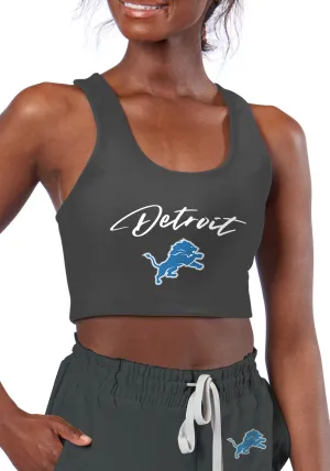 Certo By Northwest NFL Women's Detroit Lions Collective Reversible Bra, Charcoal