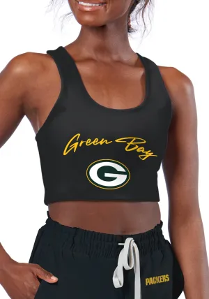 Certo By Northwest NFL Women's Green Bay Packers Collective Reversible Bra, Black