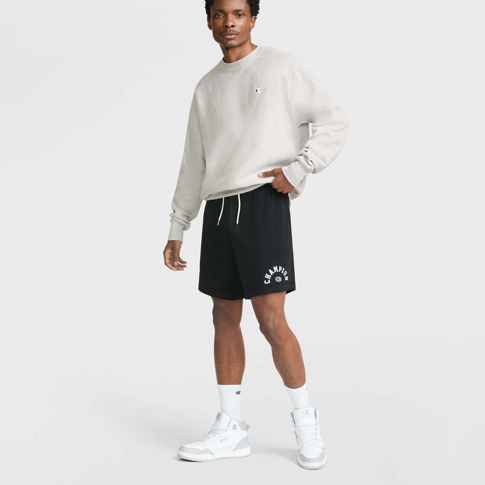Champion 7" Yearbook Mesh Short, Arch Logo