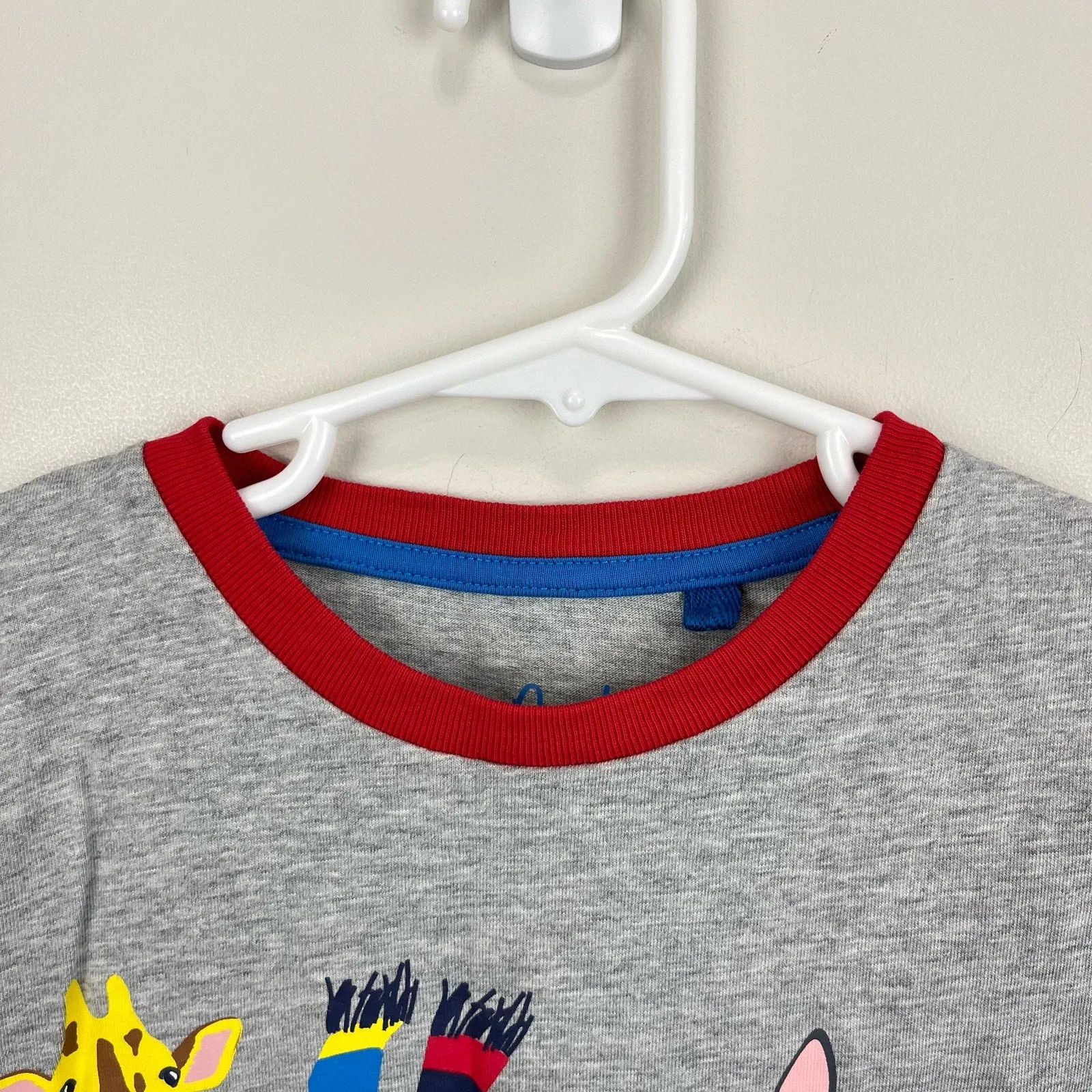 Clearance Price Mini Boden Animal Snow Sports T-shirt Grey Marl Sledge Animals 6-7 NWOT  Today Only!
