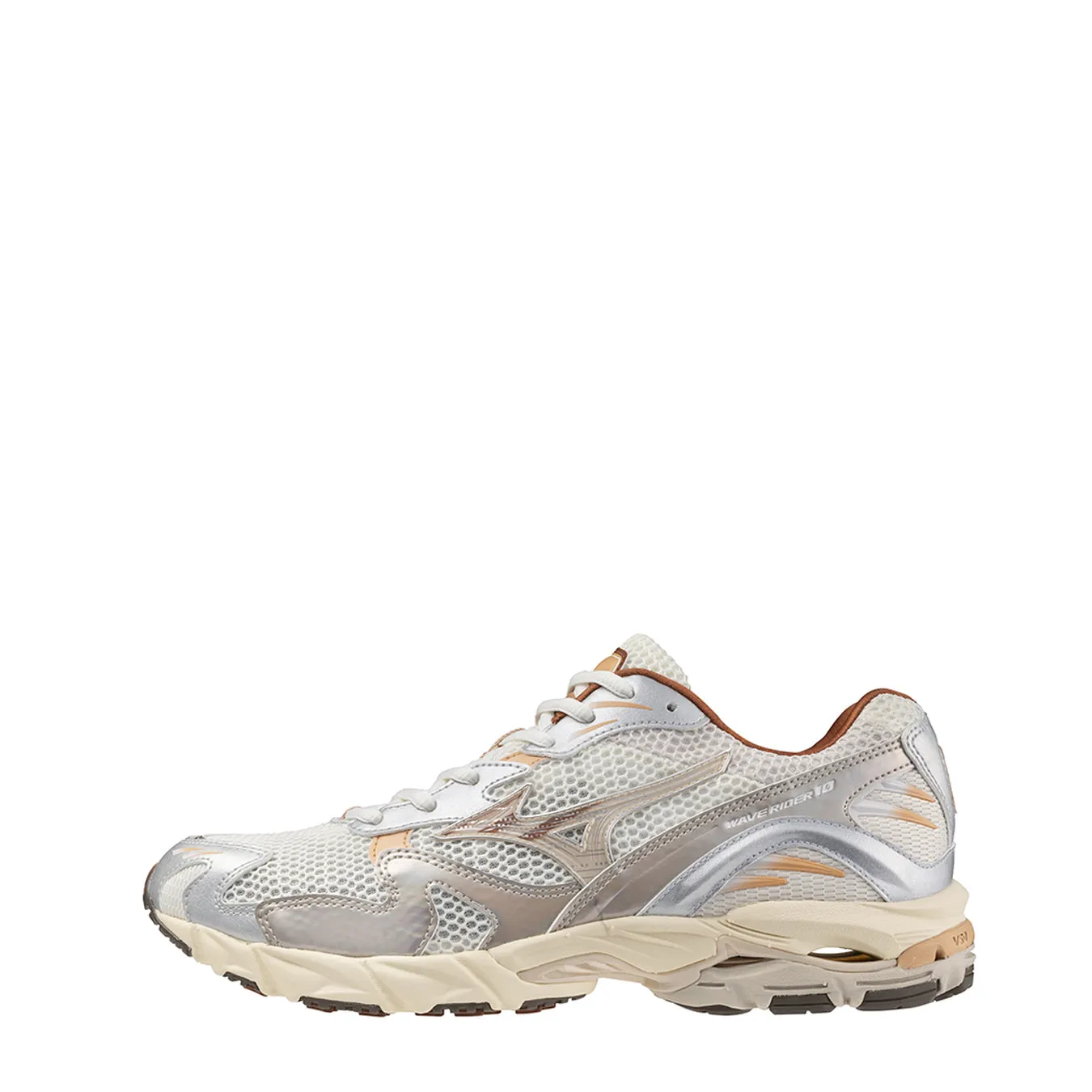 Clearance Price Mizuno Womens Wave Rider 10 Trainer Shifting Sand / Shifting Sand / Snow  Dont Miss Out!