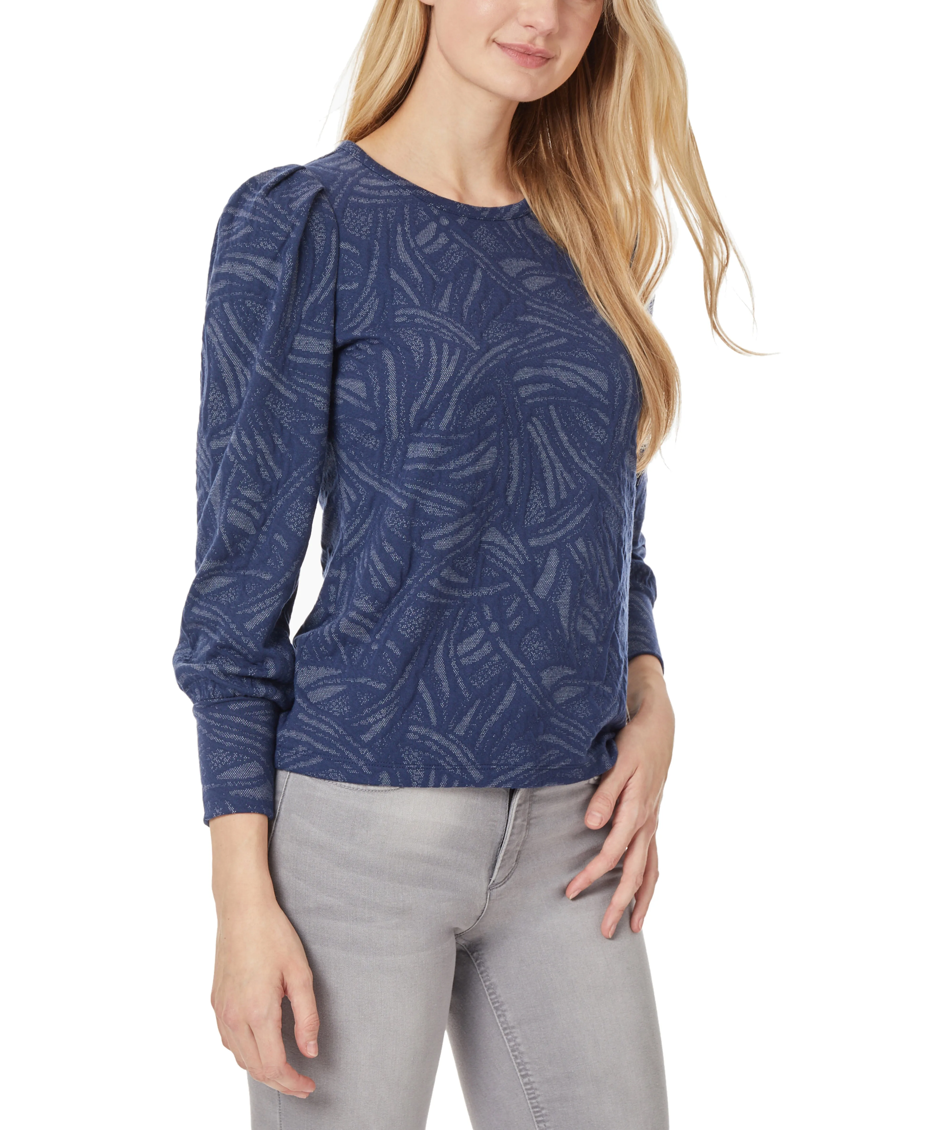 Clearance Price Puff Sleeve Scoop Neck Top  Almost Gone!