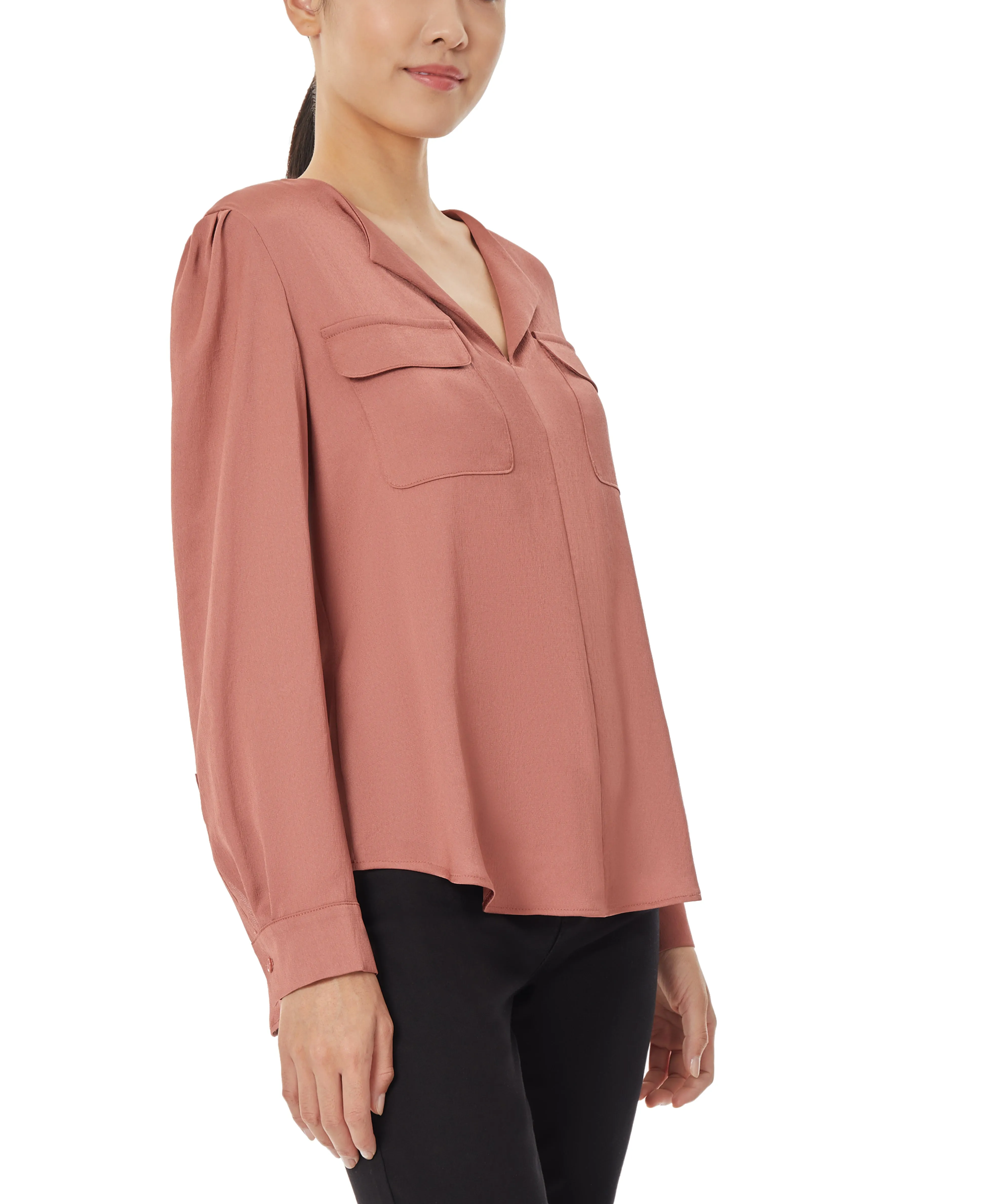 Customer Favorite Charmeuse Utility Blouse  Limited Release!