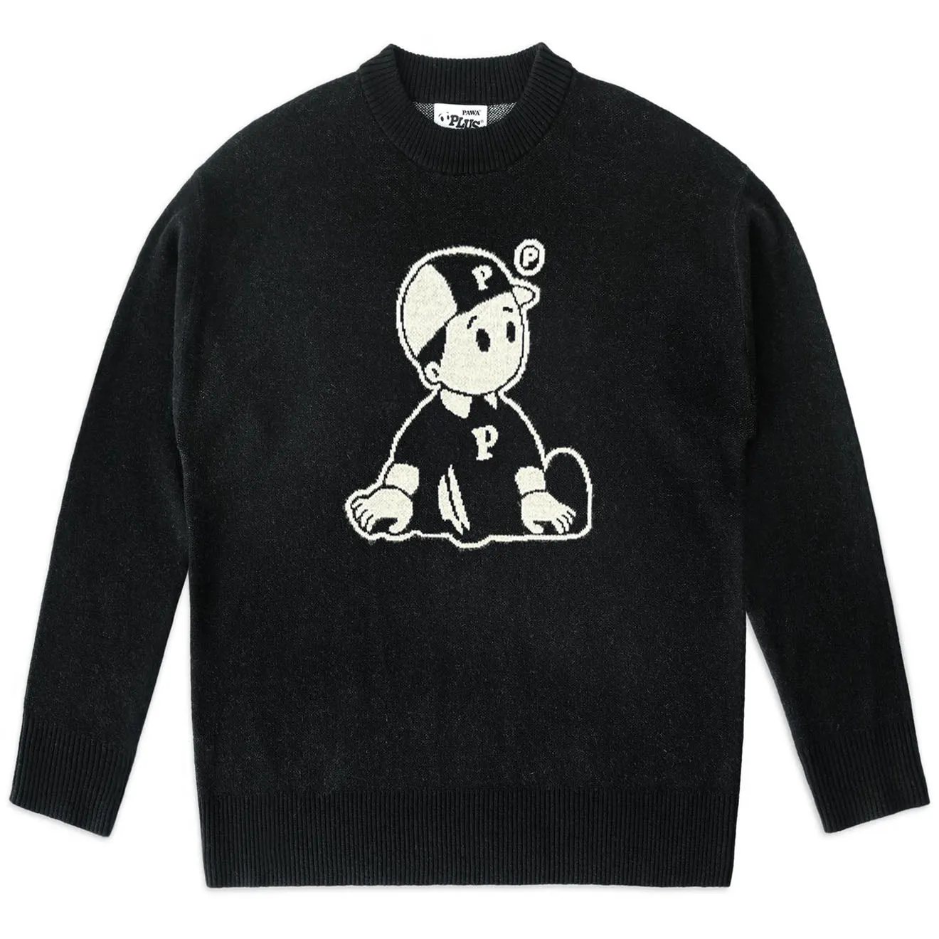 Customer Favorite Pawa Sports OG Boy Knit Sweater Black  Almost Sold Out!