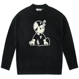 Customer Favorite Pawa Sports OG Boy Knit Sweater Black  Almost Sold Out!