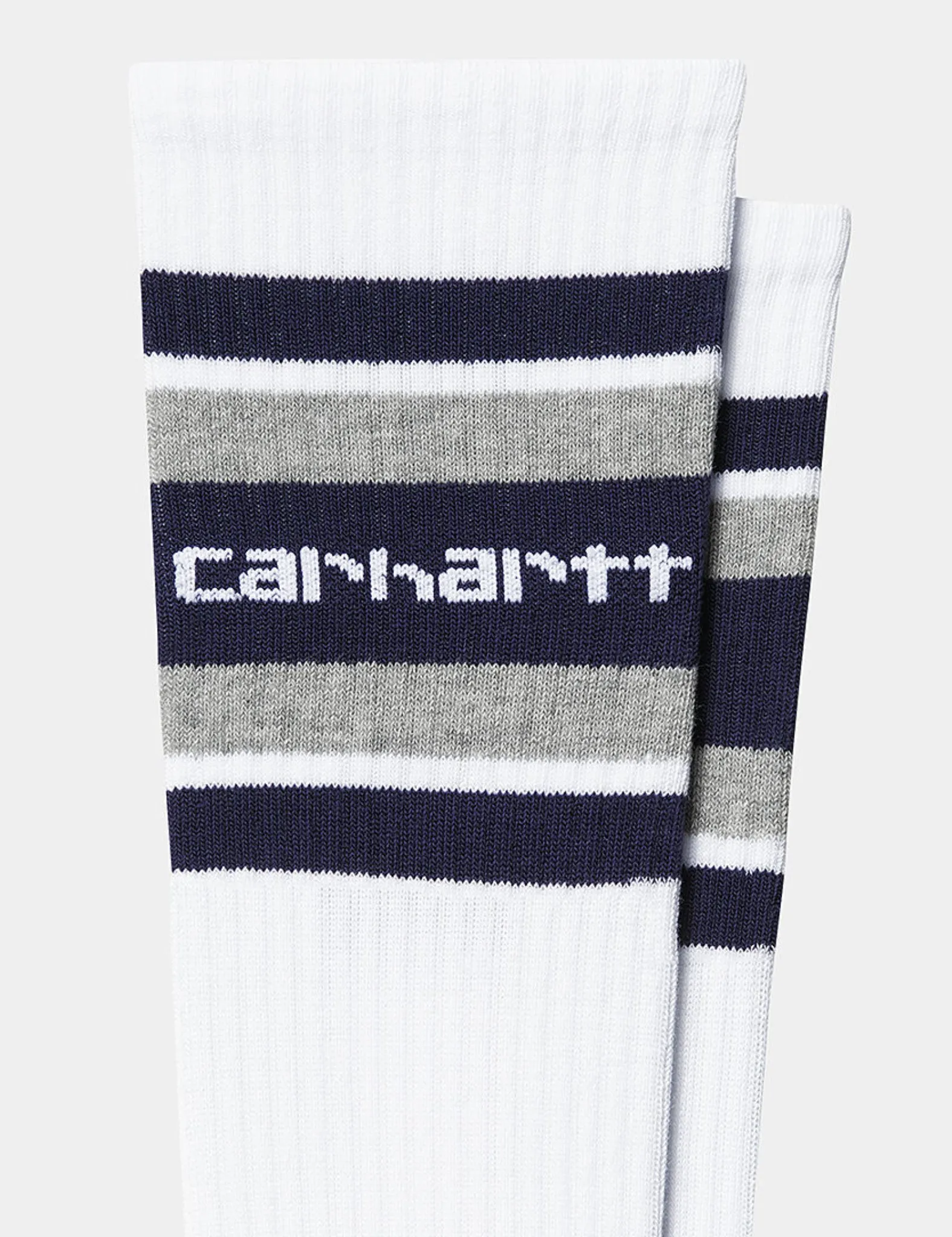 Doorbuster Carhartt WIP Connors Socks - White/Aura Purple/Grey Heather  Almost Gone!