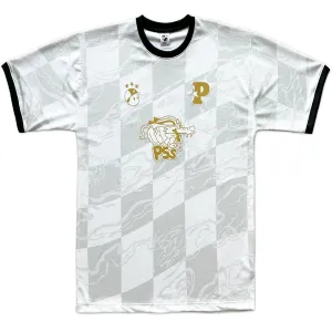 Editors Choice Pawa Sports Doggo Football Shirt Cream / Gold  Limited Availability!