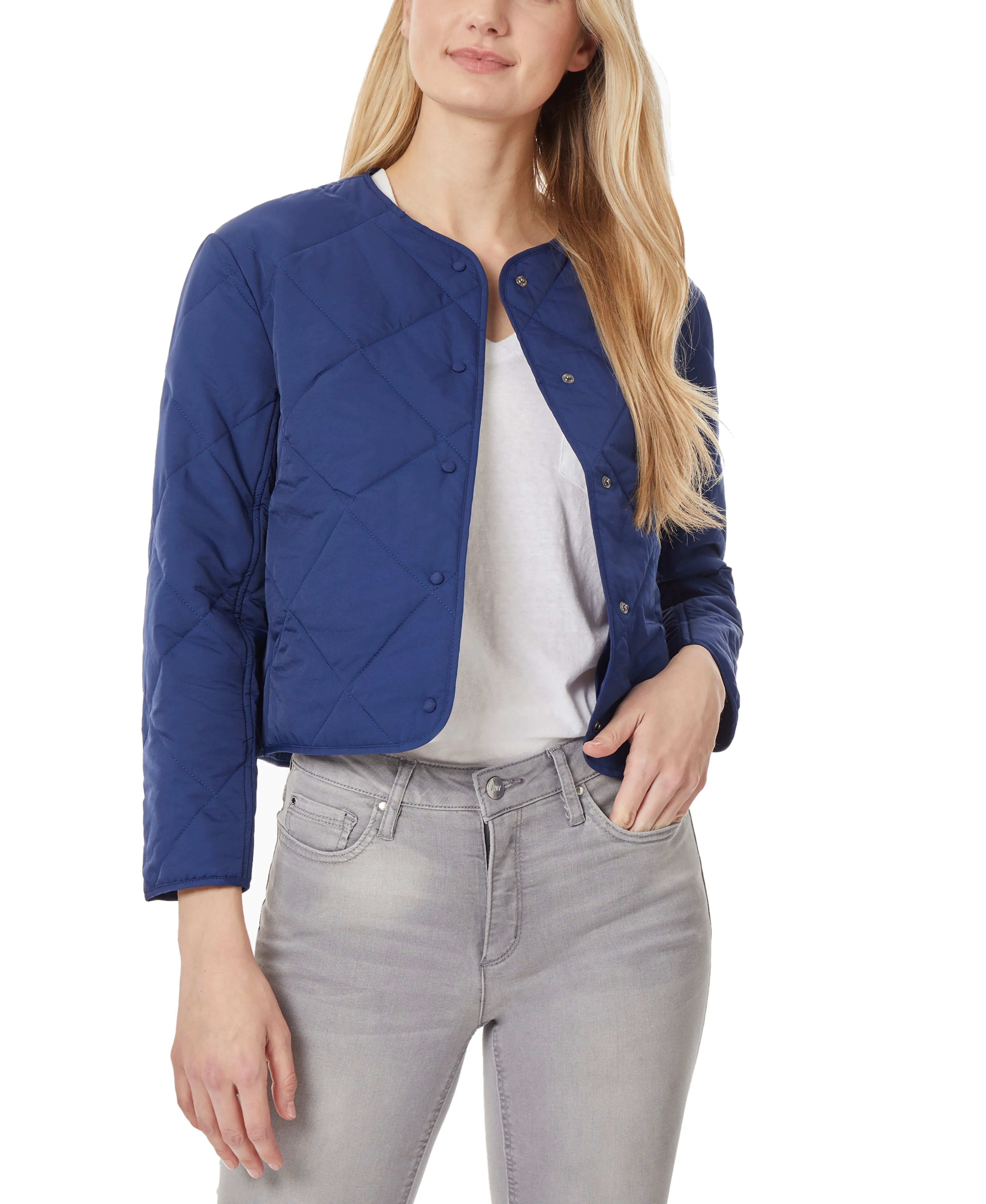 Editors Choice Quilted Collarless Jacket  Limited Availability!