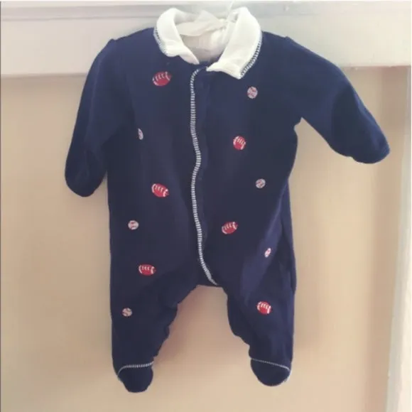 Editors Pick Little Me Navy One Piece Sports Outfit 3 Months  Limited Stock!