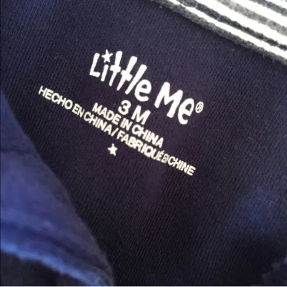 Editors Pick Little Me Navy One Piece Sports Outfit 3 Months  Limited Stock!