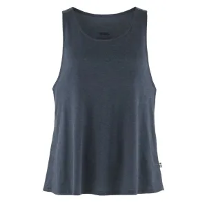 Exclusive Fjallraven Womens High Coast Loose Tank Top Navy  Last Few Pieces!