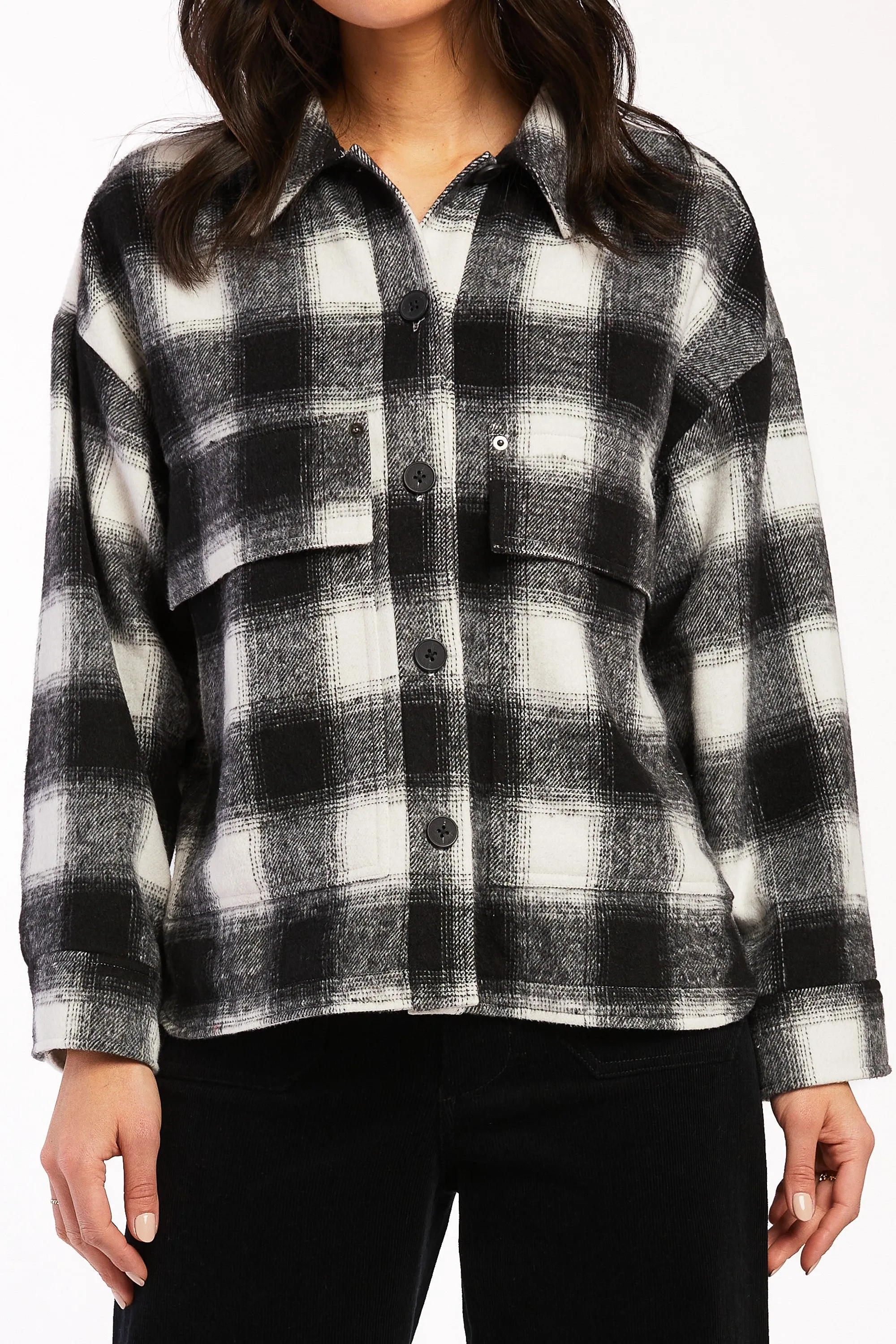 Flash Sale Monsay Drop Shoulder Button Down  Going Fast!
