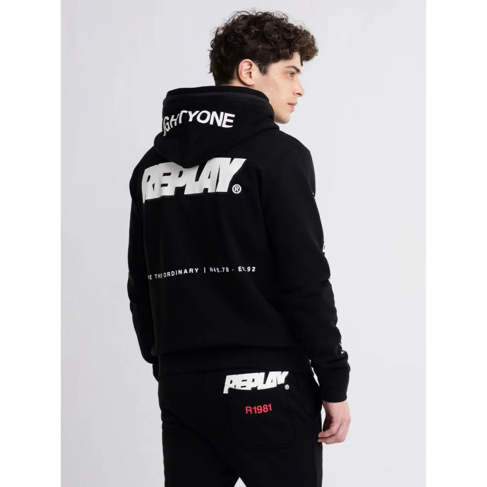 Full Zipper Sweatshirt With Print