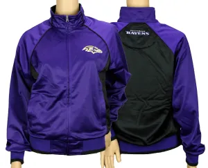 G-III Sports NFL Women's Baltimore Ravens Players Zip Up Soft Jacket, Purple