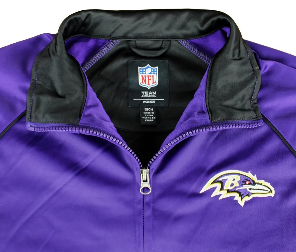 G-III Sports NFL Women's Baltimore Ravens Players Zip Up Soft Jacket, Purple