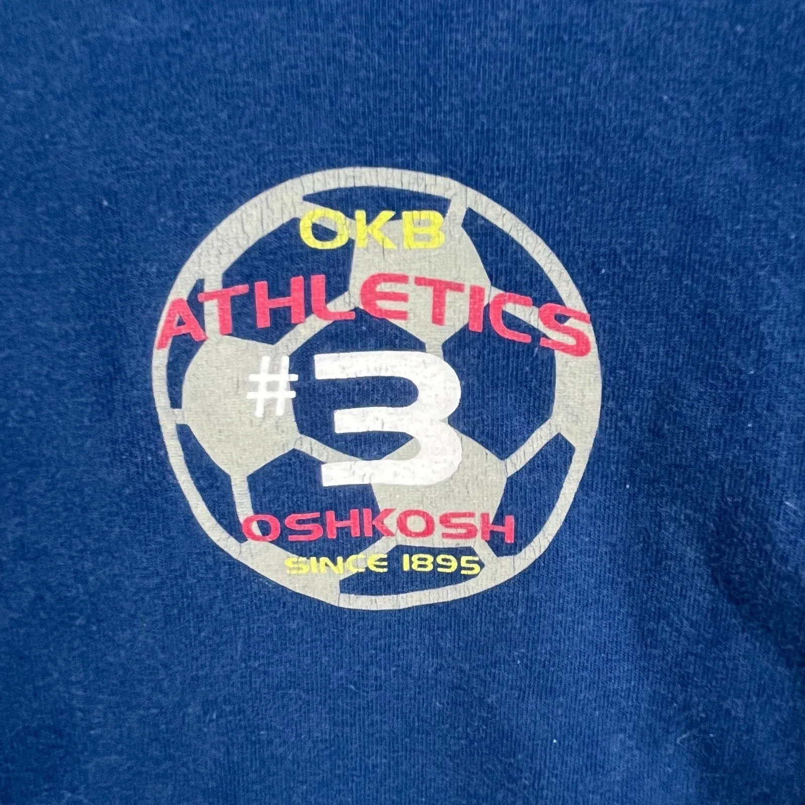 Hot Deal Vintage OshKosh B'gosh OKB #3 Soccer T-Shirt 18 Months  Almost Sold Out!