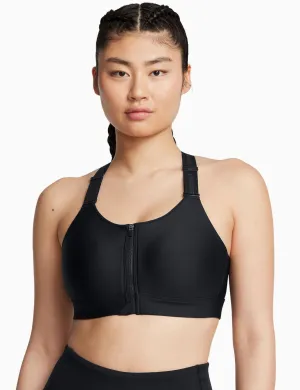 Infinity 2.0 High Zip Sports Bra - Black