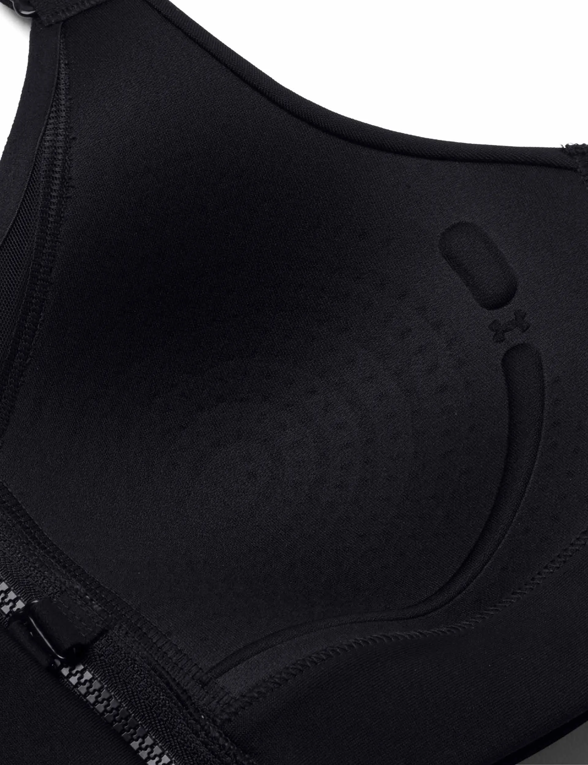Infinity 2.0 High Zip Sports Bra - Black