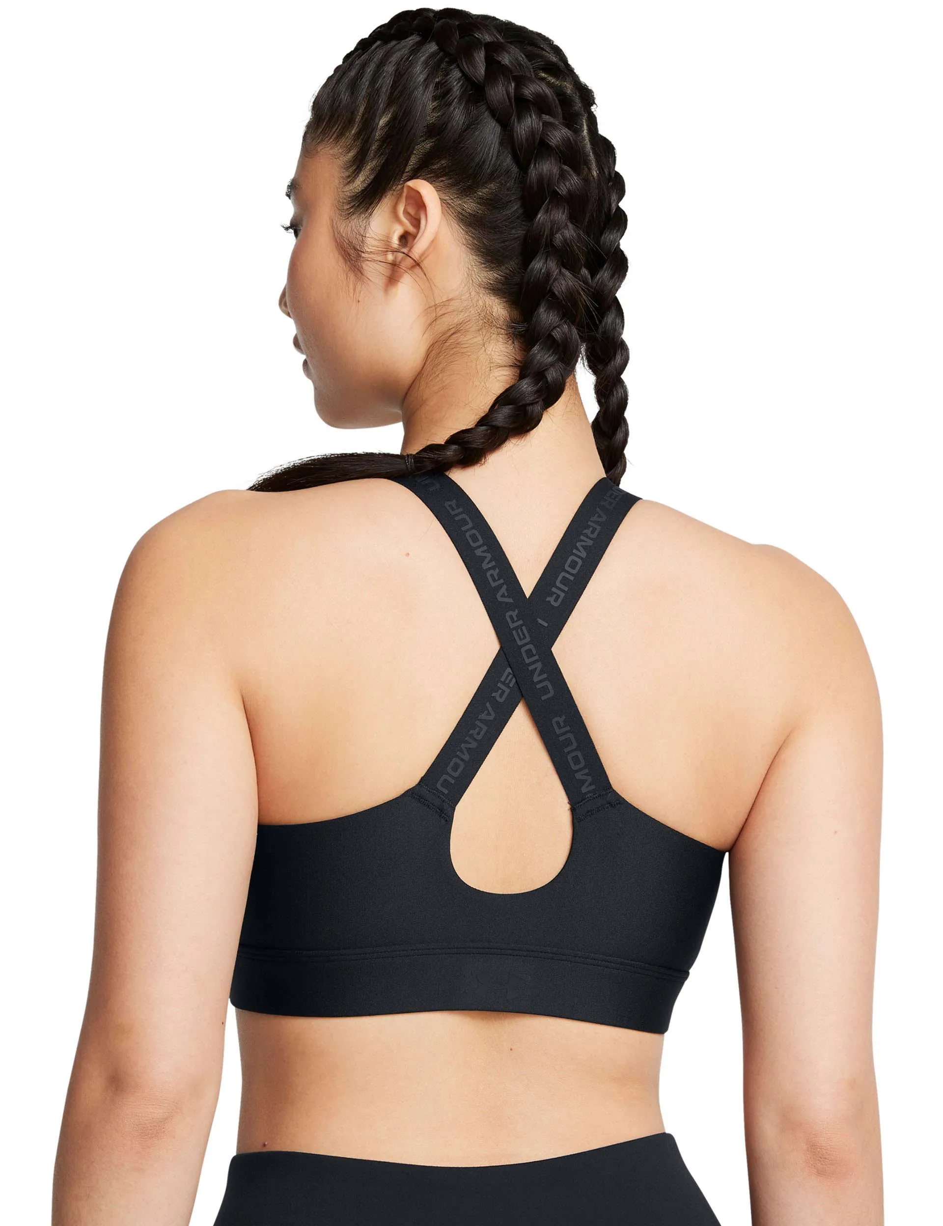 Infinity 2.0 High Zip Sports Bra - Black