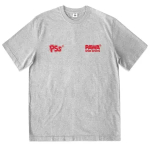 Insta-Worthy Pawa Sports Burnout T-Shirt Grey Marl  Going Fast!