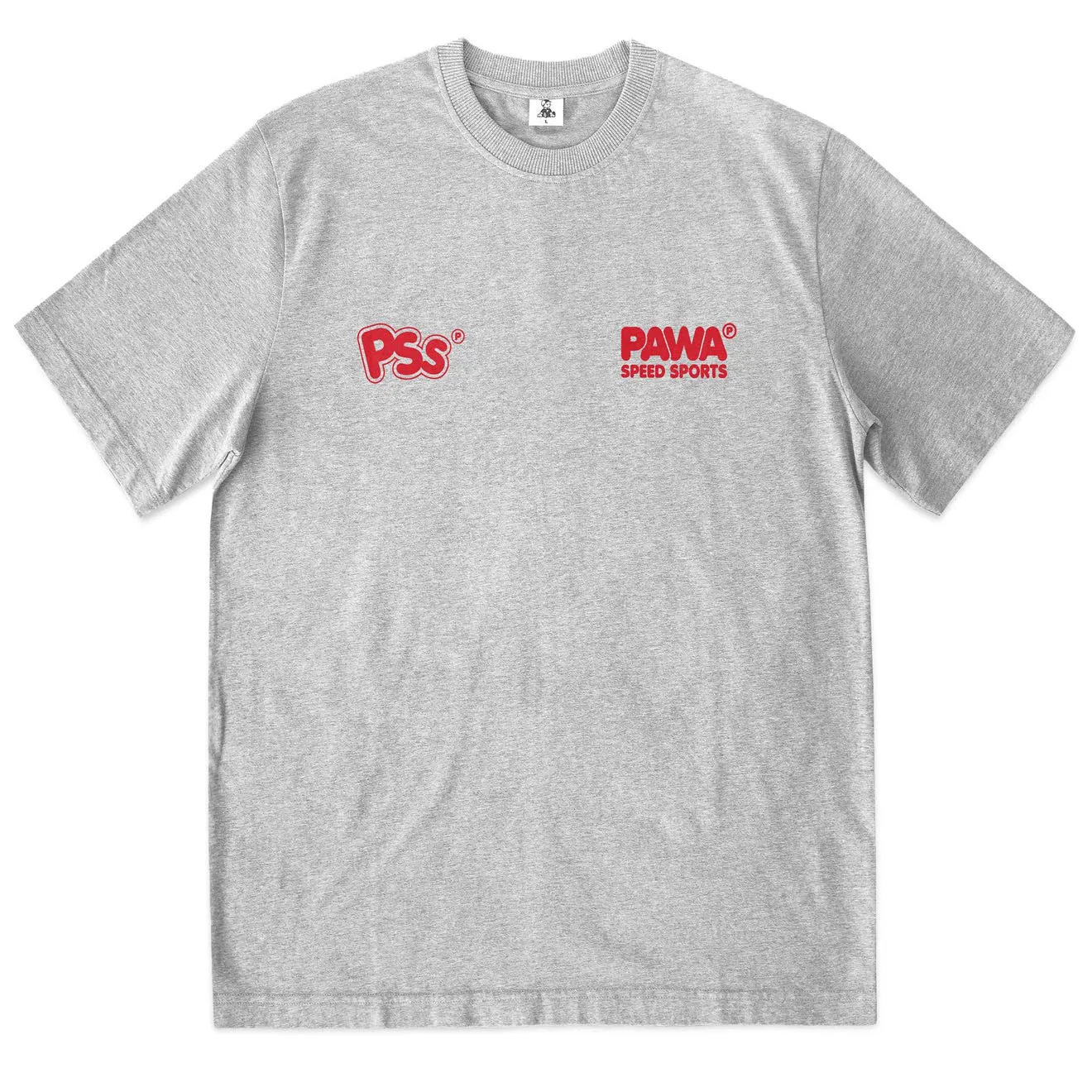 Insta-Worthy Pawa Sports Burnout T-Shirt Grey Marl  Going Fast!
