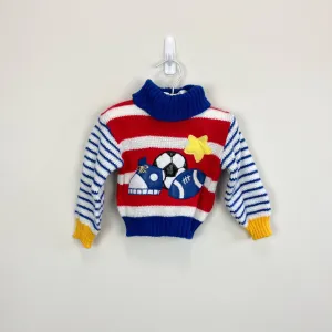 Insta-Worthy Vintage Small Stars 90s Sports Sweater 12 Months  Limited Availability!