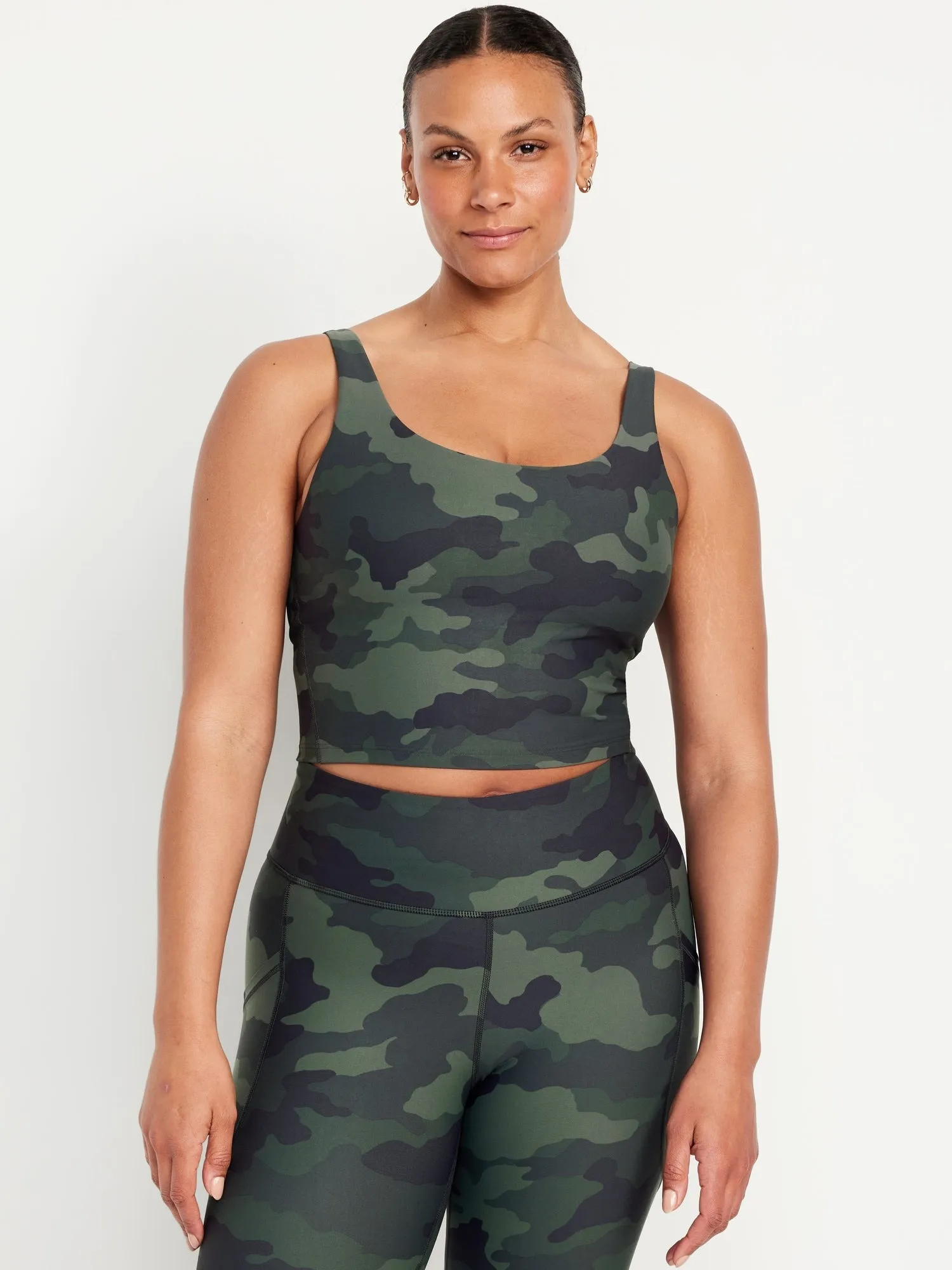 Light Support PowerSoft Longline Sports Bra Old-Navy