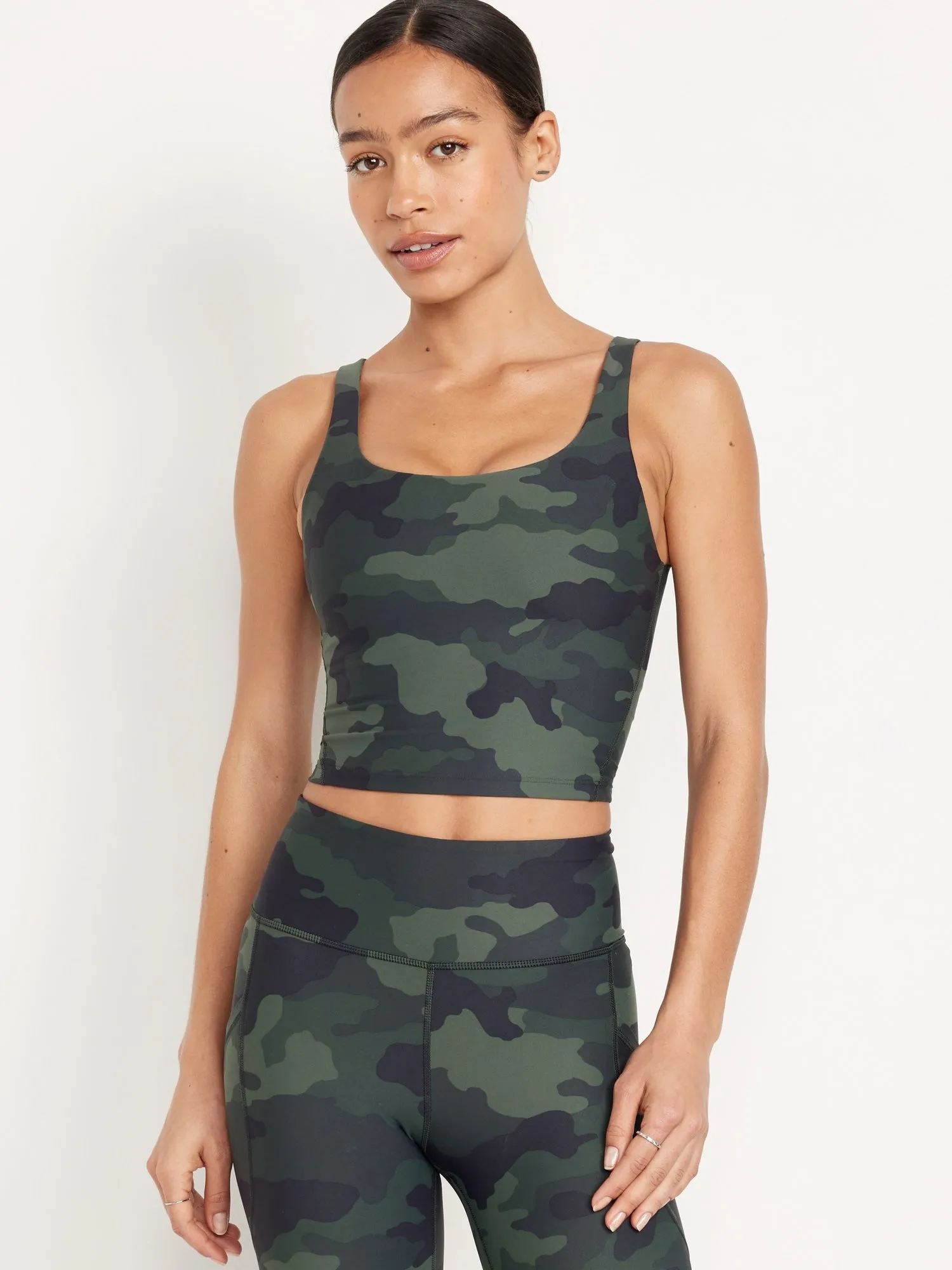 Light Support PowerSoft Longline Sports Bra Old-Navy