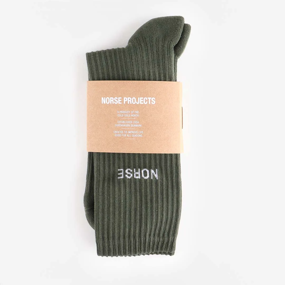 Luxury Feel Norse Projects Bjarki Logo Sport Socks  Limited Stock!