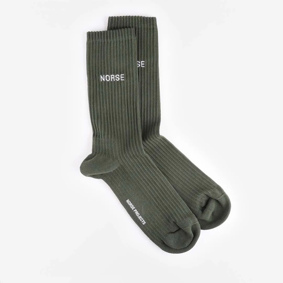 Luxury Feel Norse Projects Bjarki Logo Sport Socks  Limited Stock!