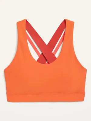 Medium Support PowerSoft Strappy Cross-Back Sports Bra