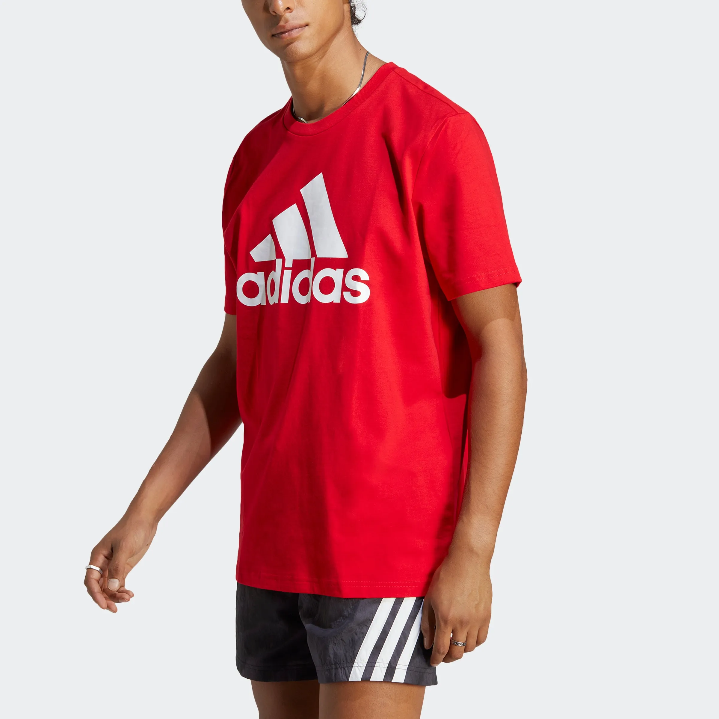 Men's adidas Essentials Single Jersey Big Logo Tee