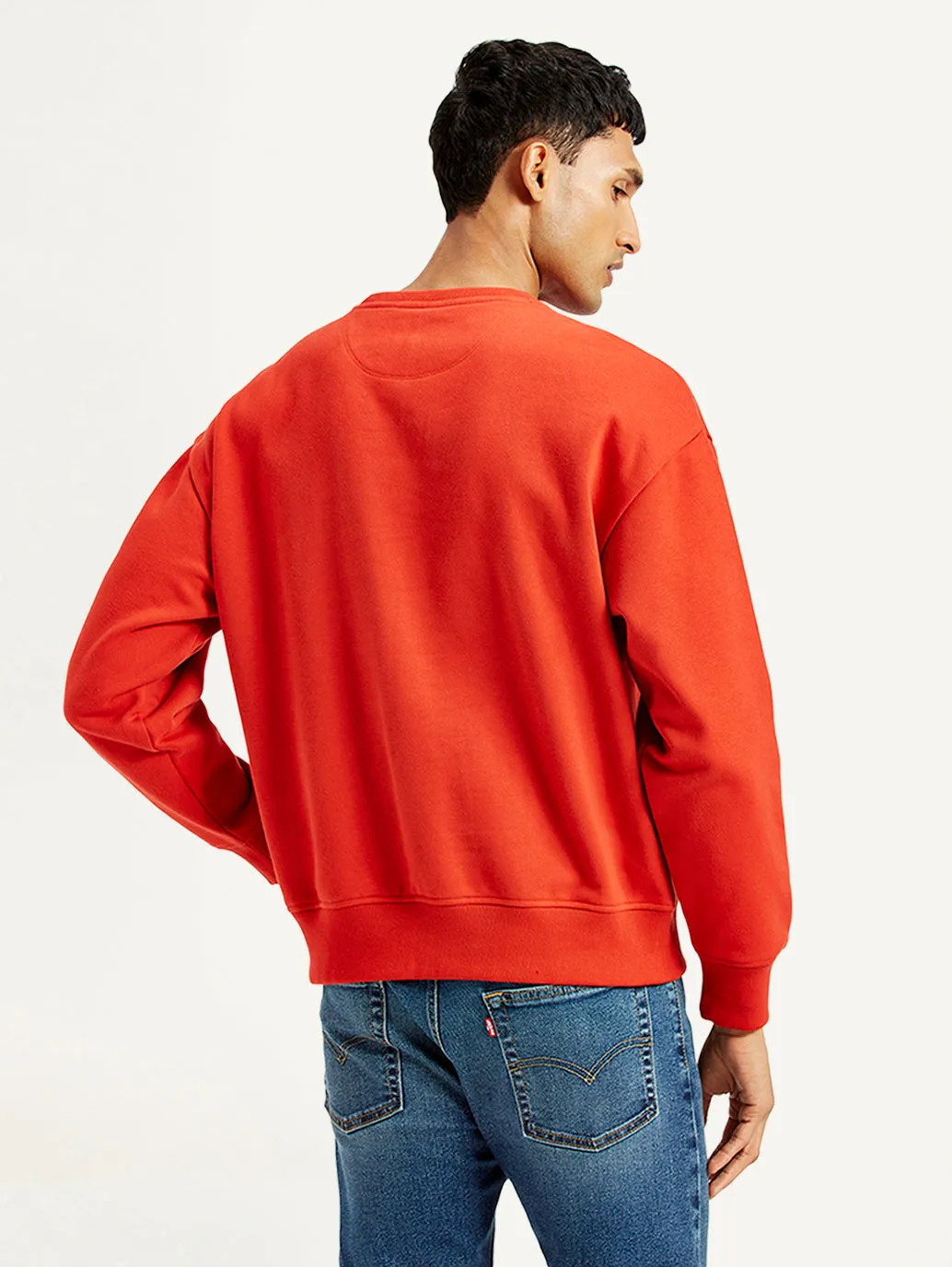 Men's Brand Logo Crew Neck Sweatshirt LEVI'S
