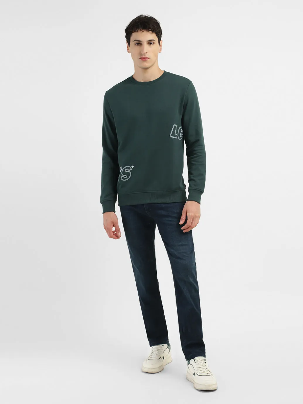 Men's Brand Logo Crew Neck Sweatshirt LEVI'S
